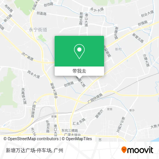 新塘万达广场-停车场地图
