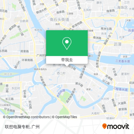 联想电脑专柜地图