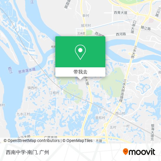 西南中学-南门地图