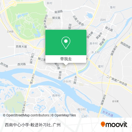 西南中心小学-毅进补习社地图