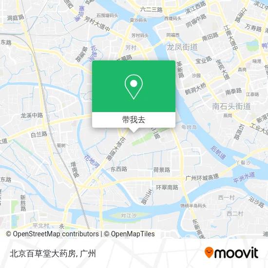 北京百草堂大药房地图