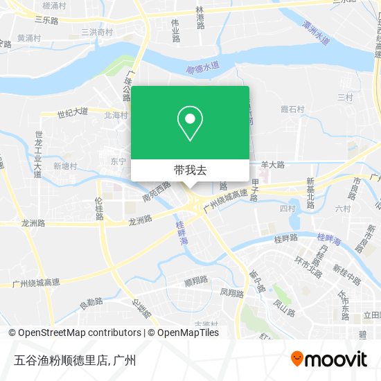 五谷渔粉顺德里店地图