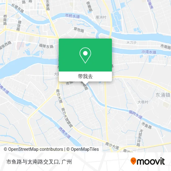 市鱼路与太南路交叉口地图