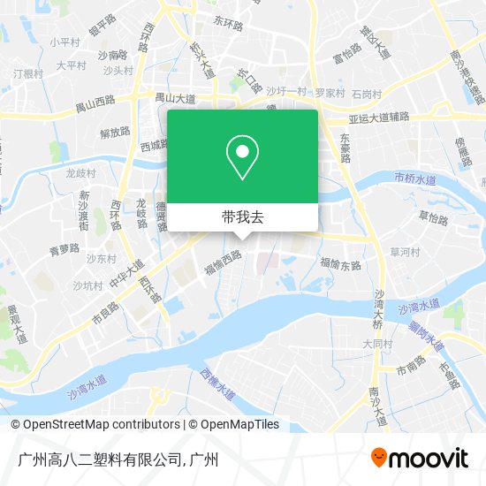 广州高八二塑料有限公司地图