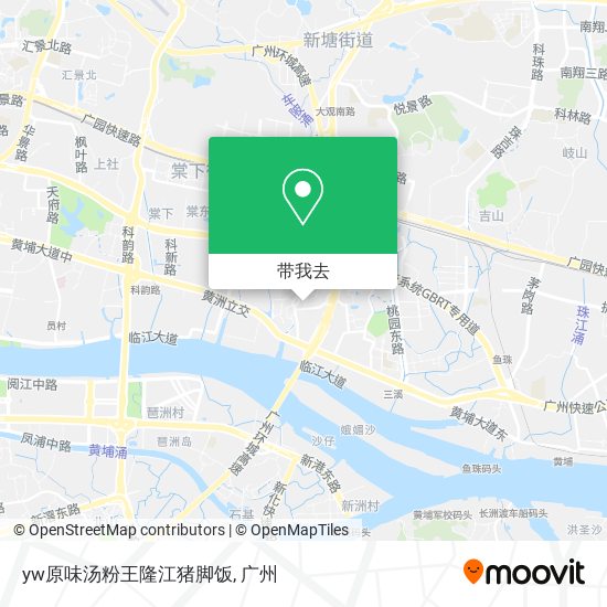 yw原味汤粉王隆江猪脚饭地图