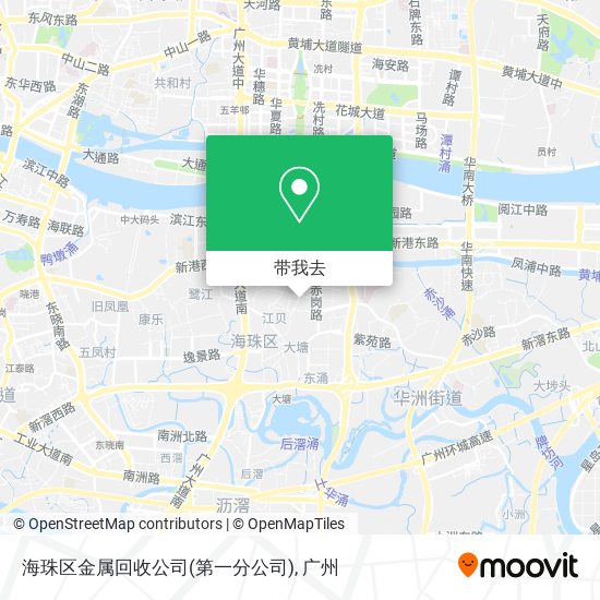 海珠区金属回收公司(第一分公司)地图