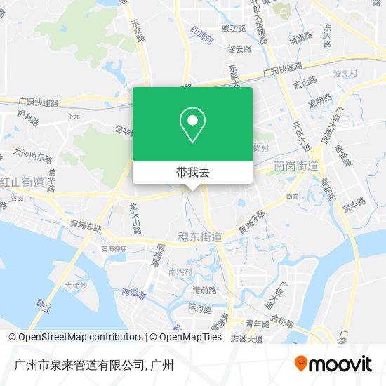 广州市泉来管道有限公司地图