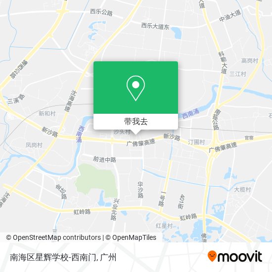 南海区星辉学校-西南门地图