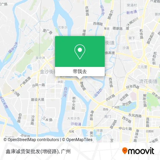 鑫康诚货架批发(增槎路)地图