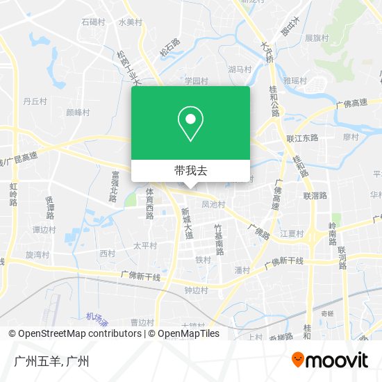 广州五羊地图
