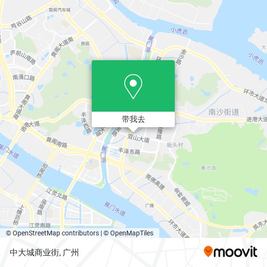 中大城商业街地图