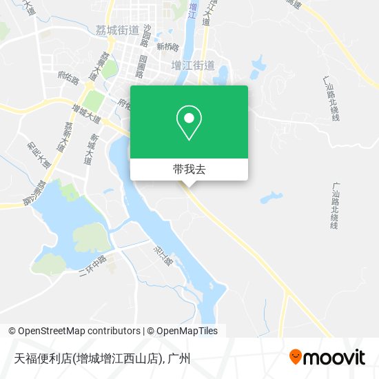 天福便利店(增城增江西山店)地图