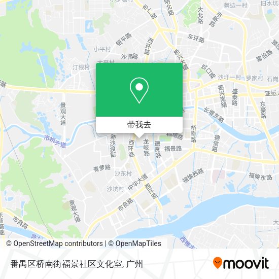 番禺区桥南街福景社区文化室地图