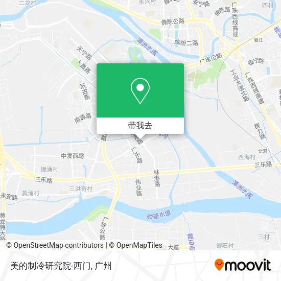 美的制冷研究院-西门地图