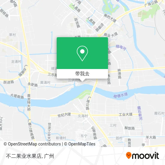 不二果业水果店地图