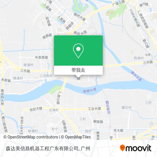 森达美信昌机器工程广东有限公司地图