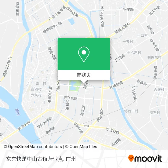 京东快递中山古镇营业点地图