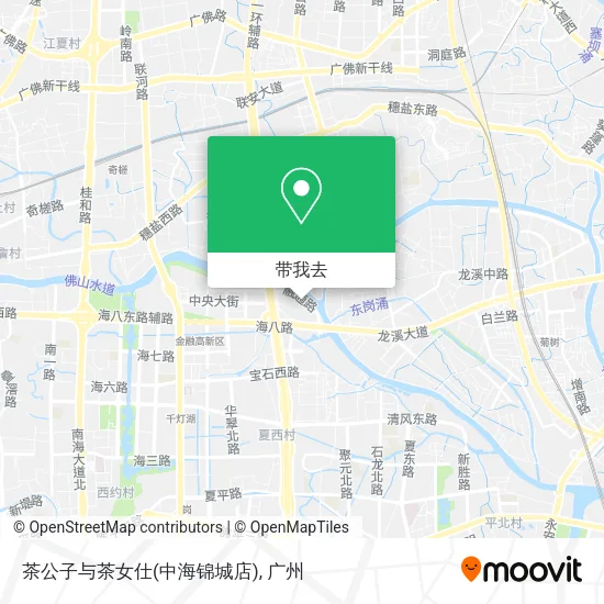 茶公子与茶女仕(中海锦城店)地图