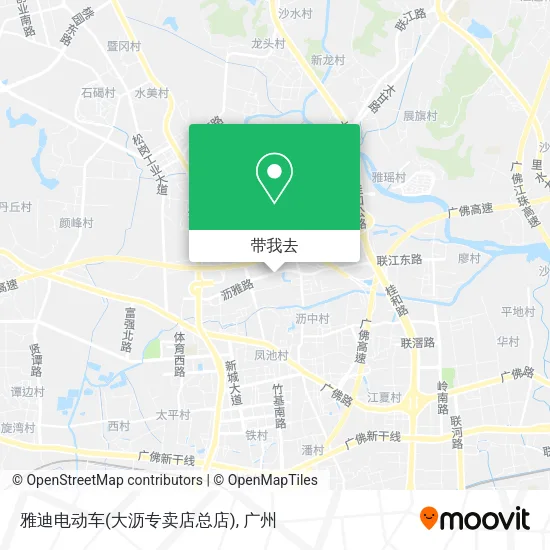 雅迪电动车(大沥专卖店总店)地图