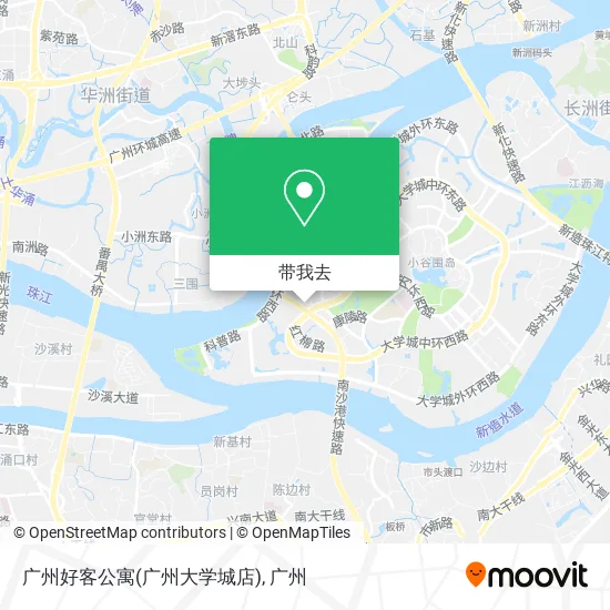 广州好客公寓(广州大学城店)地图