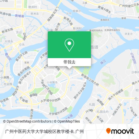 广州中医药大学大学城校区教学楼-B地图