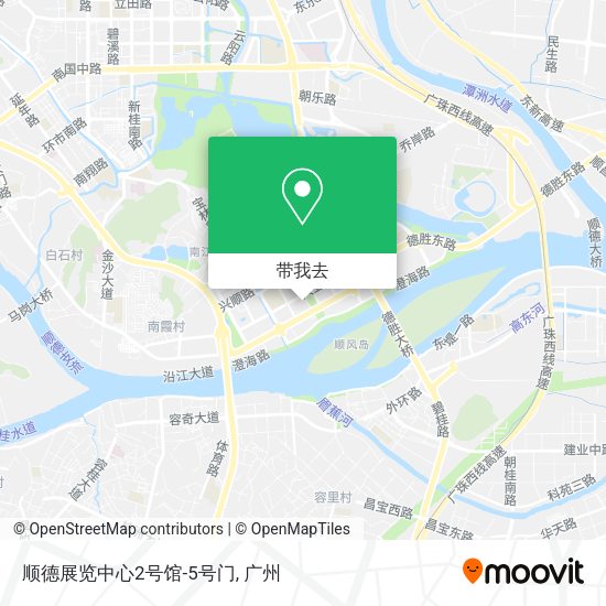 顺德展览中心2号馆-5号门地图