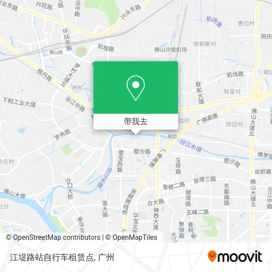 江堤路站自行车租赁点地图
