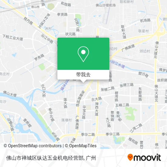 佛山市禅城区纵达五金机电经营部地图