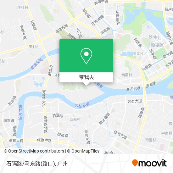 石隔路/马东路(路口)地图