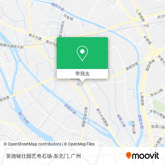 英德铭仕园艺奇石场-东北门地图