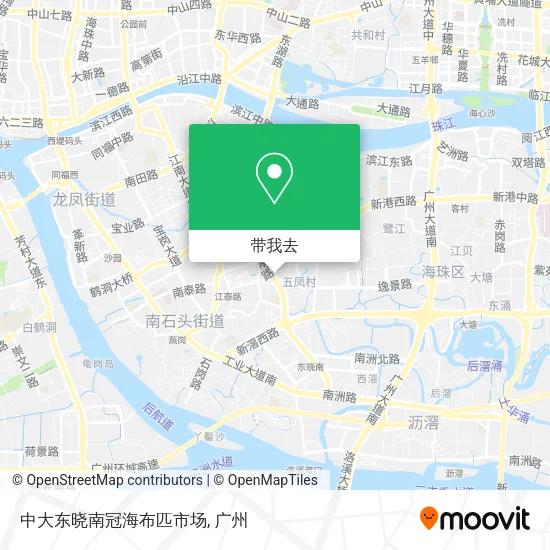 中大东晓南冠海布匹市场地图