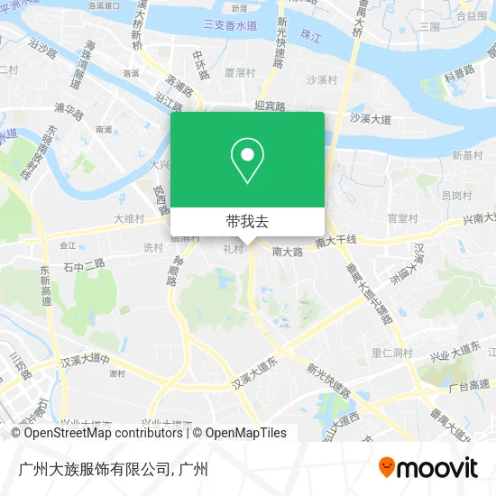广州大族服饰有限公司地图