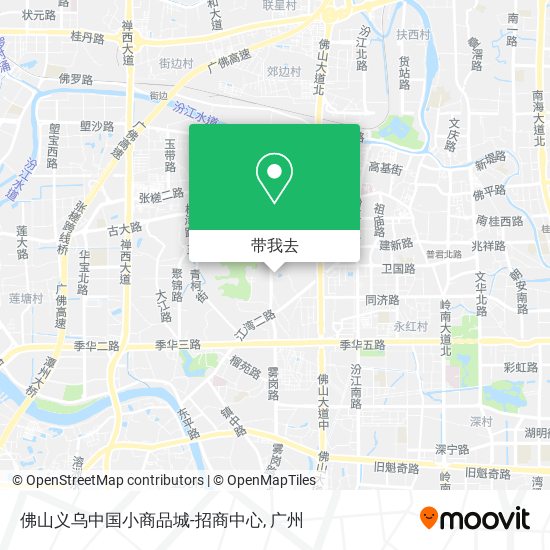 佛山义乌中国小商品城-招商中心地图