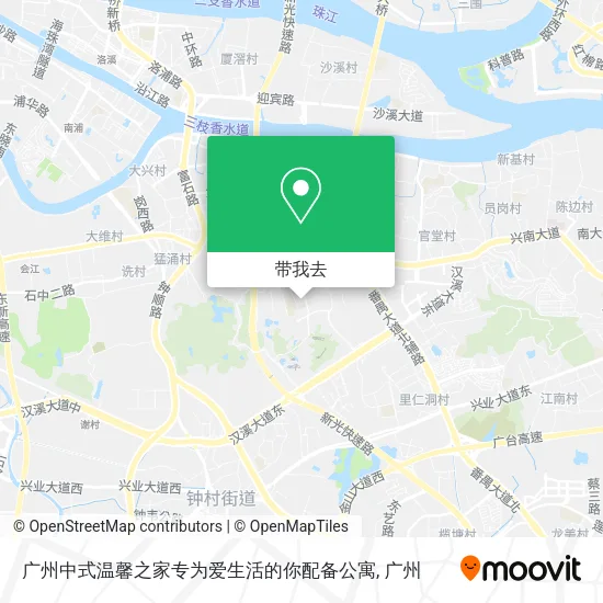 广州中式温馨之家专为爱生活的你配备公寓地图