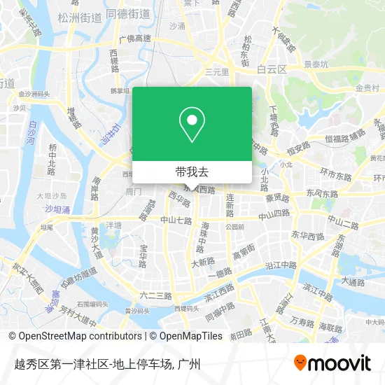 越秀区第一津社区-地上停车场地图