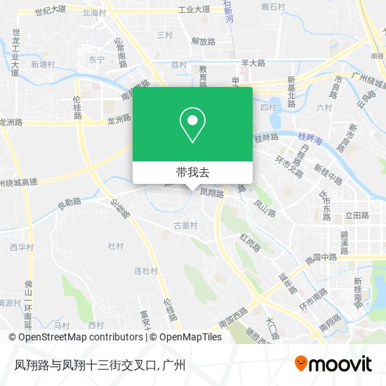 凤翔路与凤翔十三街交叉口地图
