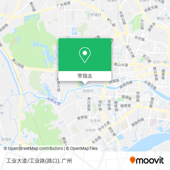 工业大道/工业路(路口)地图