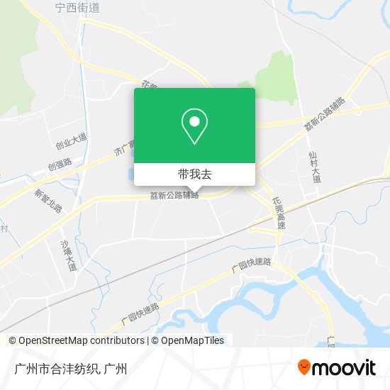 广州市合沣纺织地图