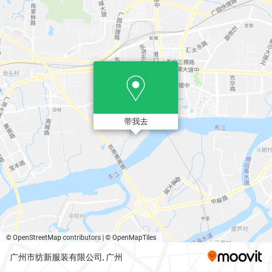 广州市纺新服装有限公司地图