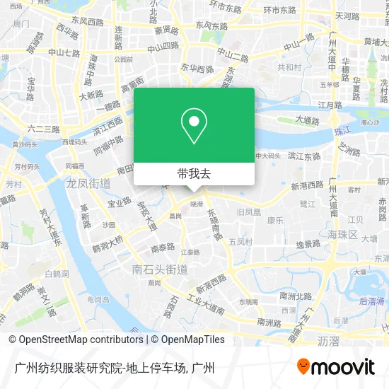 广州纺织服装研究院-地上停车场地图
