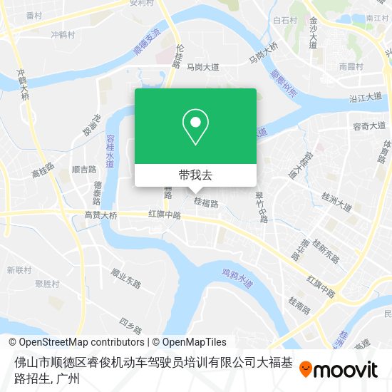 佛山市顺德区睿俊机动车驾驶员培训有限公司大福基路招生地图