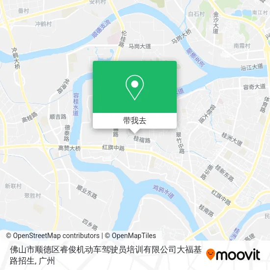 佛山市顺德区睿俊机动车驾驶员培训有限公司大福基路招生地图