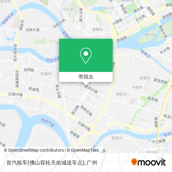 首汽租车(佛山容桂天佑城送车点)地图