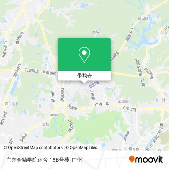 广东金融学院宿舍-18B号楼地图
