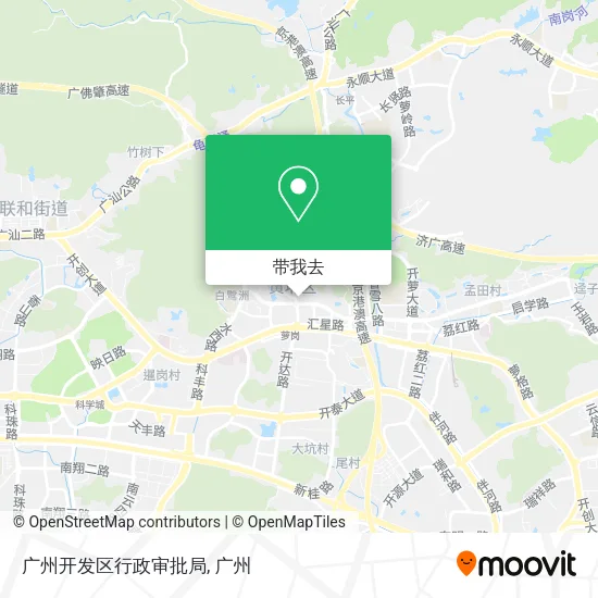 广州开发区行政审批局地图