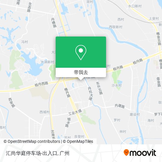 汇尚华庭停车场-出入口地图