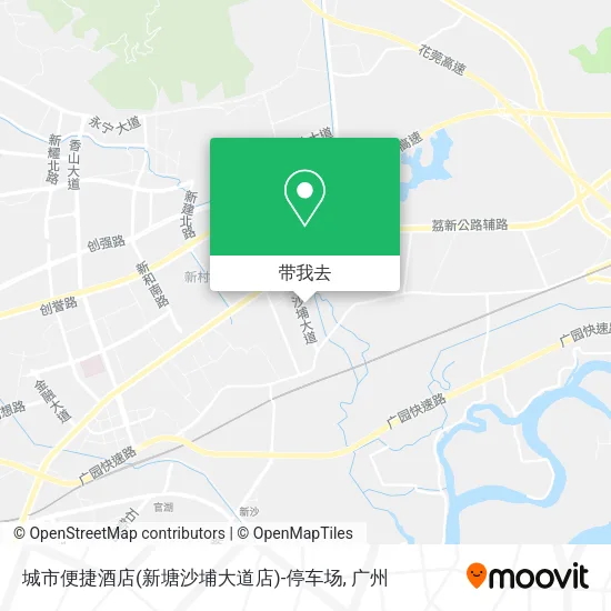 城市便捷酒店(新塘沙埔大道店)-停车场地图