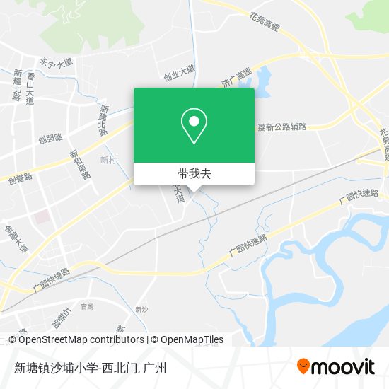 新塘镇沙埔小学-西北门地图