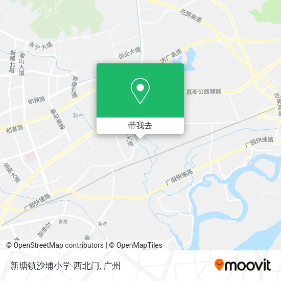 新塘镇沙埔小学-西北门地图