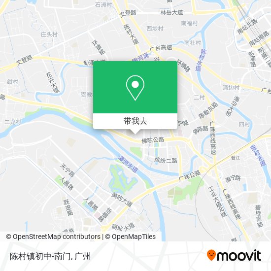 陈村镇初中-南门地图
